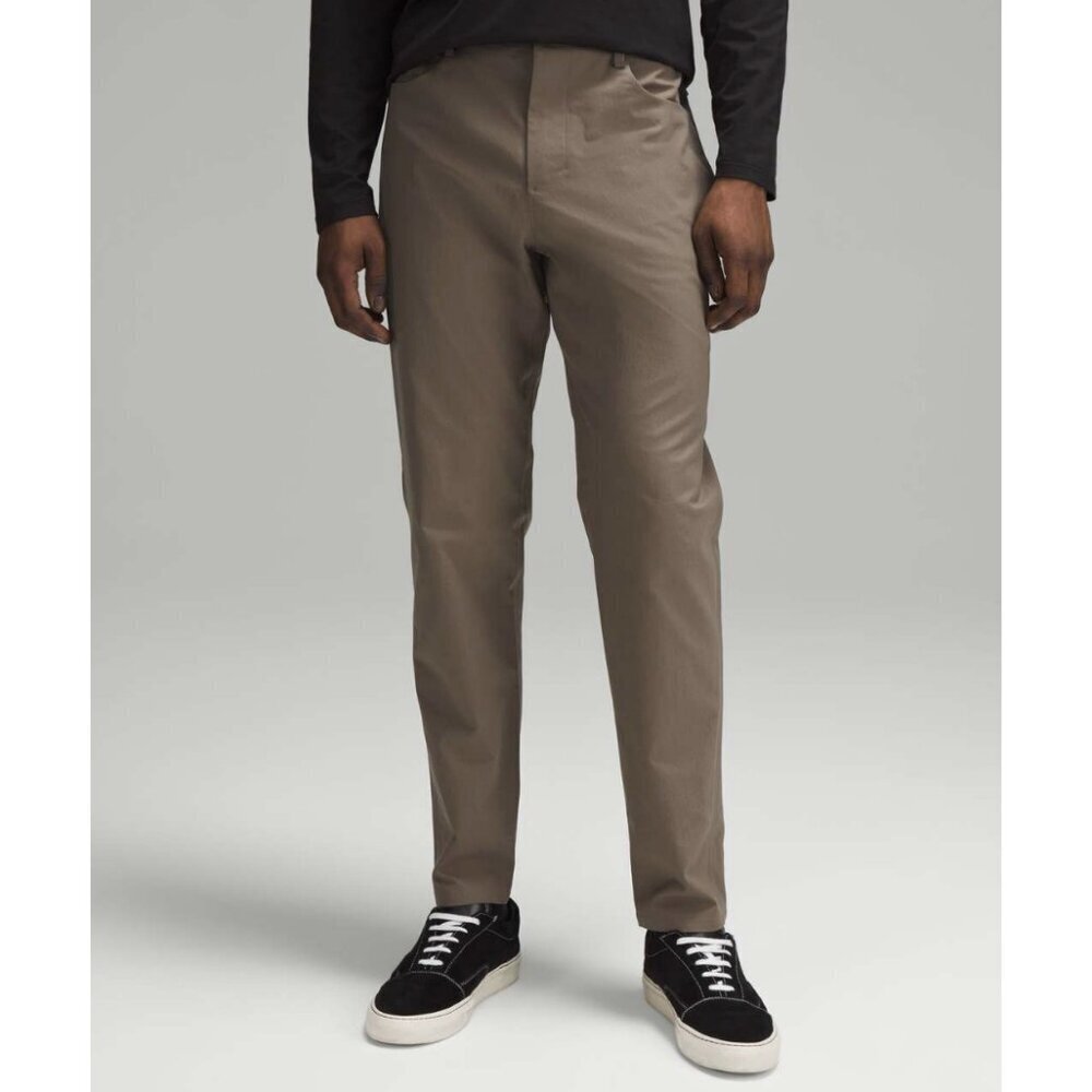 lululemon athletica Men's Slim Straight Pants in Taupe